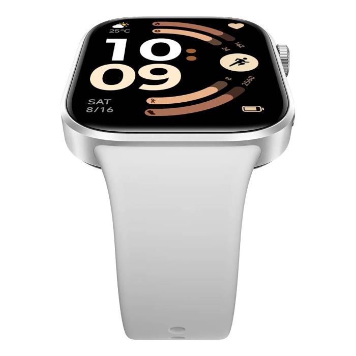 Xiaomi Redmi Watch 6 NFC 5.26 cm (2.07'') AMOLED 46.5 mm Digital 432 x 514 pixels Touchscreen Silver GPS (satellite) — image 5 of 12
