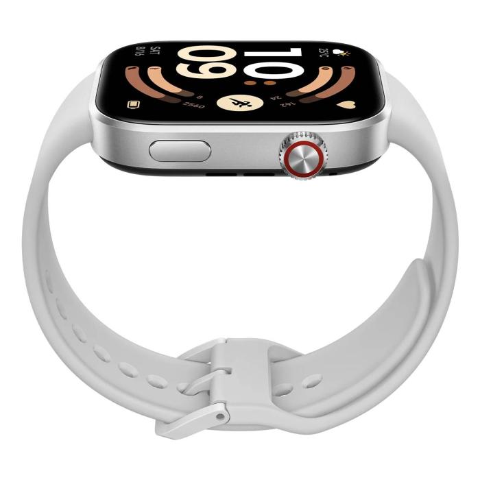 Xiaomi Redmi Watch 6 NFC 5.26 cm (2.07'') AMOLED 46.5 mm Digital 432 x 514 pixels Touchscreen Silver GPS (satellite) — image 12 of 12