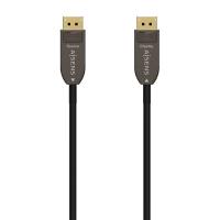 AISENS Cable DISPLAYPORT AOC V1.4 8K@60Hz 4K@120Hz 4:4:4 32.4Gbps, DP/M-DP/M, Negro, 30M