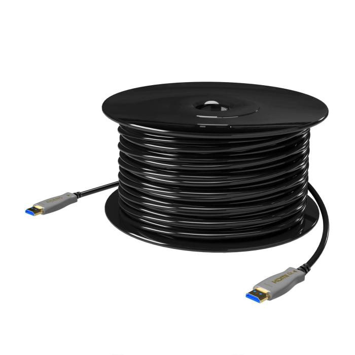 AISENS Cable HDMI V2.0 AOC Premium Alta Velocidad / Hec 4K@60Hz 4:4:4 18Gbps, A/M-A/M, Negro, 70m — imagen 2 de 4