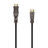 AISENS Cable Hdmi V2.1 AOC Desmontable Ultra Alta Velocidad / Hec 8K@60Hz 4K@120Hz 4:4:4 48Gbps, A/M-D/A/M, Negro, 40M