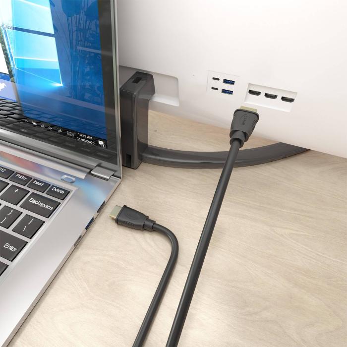 AISENS Cable HDMI V2.1 CCS Ultra Alta Velocidad / HEC 8K@60Hz 48Gbps, A/M-A/M, Negro, 7.0m — imagen 9 de 10