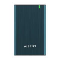 AISENS Caja Externa 2.5'' ASE-2525PB 9.5 mm SATA A USB 3.0/USB 3.1 Gen1, Azul Pacifico