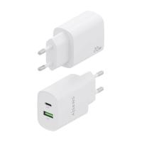 AISENS Cargador 20W, 1xUSB-C PD3.0, 1xUSB-A QC3.0, Blanco, ver imagen 3 de 5