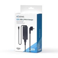 AISENS Cargador 65W PD3.0 1XUSB-C 1.8M, Negro, ver imagen 4 de 5