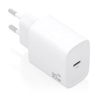 AISENS Cargador GaN 30W, 1xUSB-C PD3.0, Blanco