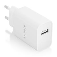 AISENS Cargador USB 10W alta eficiencia, 5V/2A, Blanco