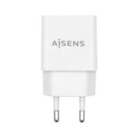 AISENS Cargador USB 10W Alta Eficiencia, 5V/2A, Blanco