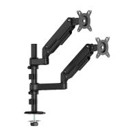 AISENS Soporte de Mesa Eco Contrapeso Giratorio e Inclinable Para Monitor/TV 9kg (3 Pivotes, 2 Brazos) de 17-32'', Negro, ver imagen 2 de 14