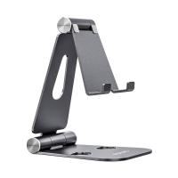 AISENS Soporte De Sobremesa Tamaño XL Ajustable (2 Pivotes) Para Movil / Tablet, Gris