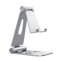 AISENS Soporte De Sobremesa Tamaño XL Ajustable (2 Pivotes) Para Movil / Tablet, Plata