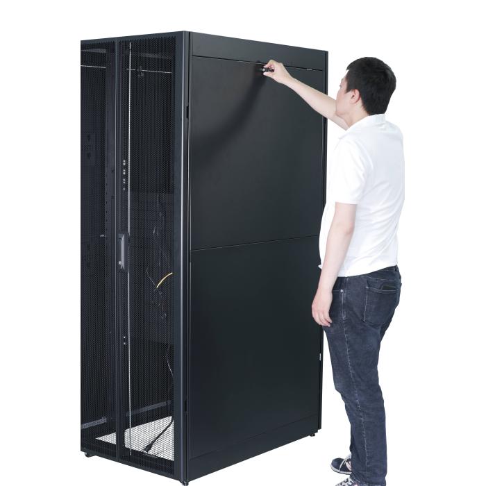 APC EASY RACK 600MM/42U/800MM WITH ROOF SIDE PANEL CASTORS FEET AND 4 BRACKETS NO BOTTOM BLACK Rack o bastidor independiente — imagen 5 de 5