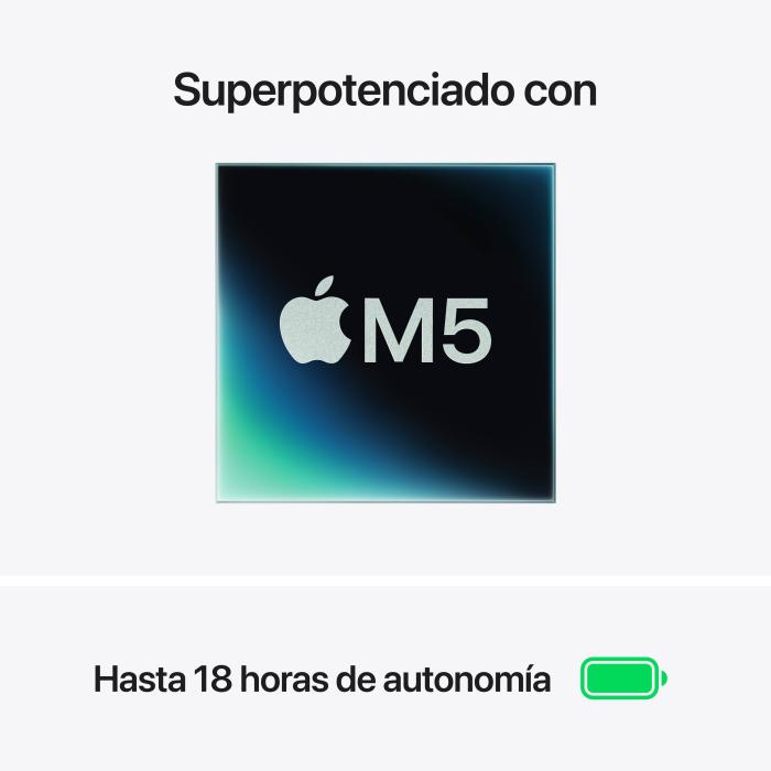 Apple MacBook Air 13'' M5 chip 10‑core CPU 8‑core GPU, 16GB, 512GB SSD - Azul cielo — imagen 4 de 18