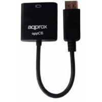 Approx appC15 DisplayPort VGA Negro adaptador de cable