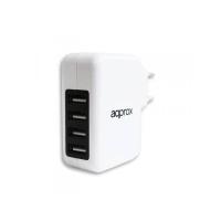 Approx USBWALL4PW Universal Blanco Corriente alterna Interior