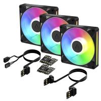 ARCTIC BioniX P14 A-RGB Carcasa del ordenador Ventilador 14 cm Negro 3 pieza(s)