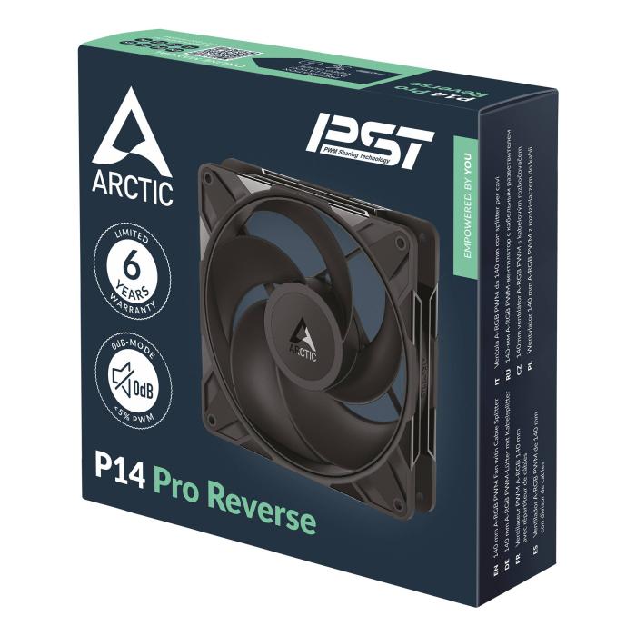 ARCTIC Freezer P14 Pro Reverse - 3 Pack Carcasa del ordenador Ventilador 14 cm Negro 3 pieza(s) — imagen 12 de 12