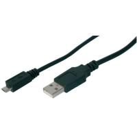 ASSMANN Electronic AK-300110-018-S cable USB 1,8 m USB A Micro-USB B Macho Negro