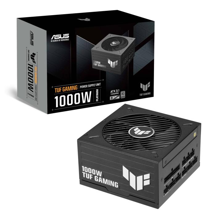 ASUS TUF-GAMING-1000P unidad de fuente de alimentación 1000 W 20+4 pin ATX Negro — imagen 23 de 26
