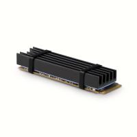 Axagon CLR-M2L10 sistema de refrigeración para ordenador M.2 NVMe SSD, Unidad de estado sólido Disipador térmico/Radiador Negro 1 pieza(s)