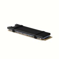 Axagon CLR-M2L3 sistema de refrigeración para ordenador M.2 NVMe SSD, Unidad de estado sólido Disipador térmico/Radiador Negro 1 pieza(s)