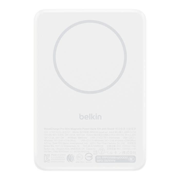 Belkin BPD016hqWH 5000 mAh Cargador inalámbrico Blanco — imagen 7 de 12