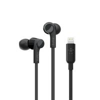 Belkin ROCKSTAR Auriculares Alámbrico Dentro de oído Llamadas/Música USB Tipo C Negro