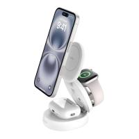 Belkin WIZ034KQWH cargador de dispositivo móvil Auriculares, Smartphone, Reloj inteligente Blanco USB Cargador inalámbrico Carga rápida Interior