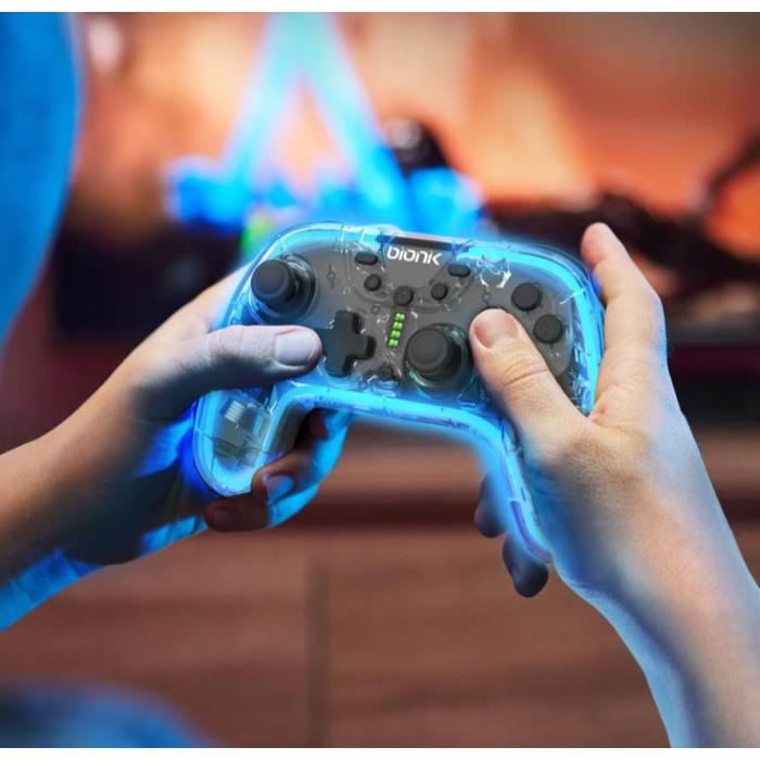 BIONIK NEOGLOW Transparente RF Gamepad Android, Nintendo Switch, PC — imagen 3 de 14