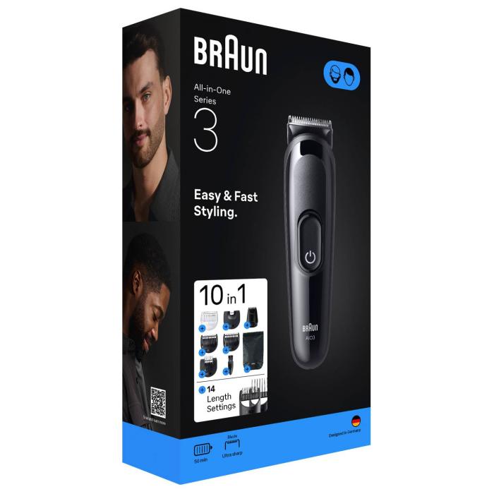 Braun AIO3560 cortadora de pelo y maquinilla Negro 14 Níquel-metal hidruro (NiMH) — imagen 3 de 3