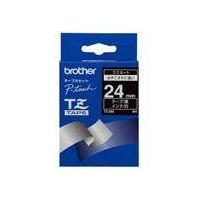 Brother Gloss Laminated Labelling Tape - 24mm, White/Black TZ cinta para impresora de etiquetas