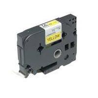 Brother Gloss Laminated Labelling Tape - 36mm, Black/Yellow TZ cinta para impresora de etiquetas