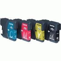 Brother LC-1100HYVALBP cartucho de tinta 4 pieza(s) Original Alto rendimiento (XL) Negro, Cian, Magenta, Amarillo