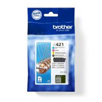 Brother LC421VALDR cartucho de tinta 4 pieza(s) Original Negro, Cian, Magenta, Amarillo