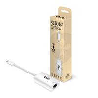 CLUB3D CAC-1519 cambiador de género para cable USB-C RJ-45 Blanco