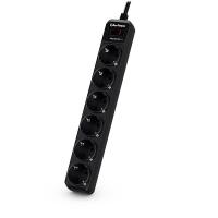 CyberPower B0620SC0-DE limitador de tensión Negro 6 salidas AC 200 - 250 V 1,8 m
