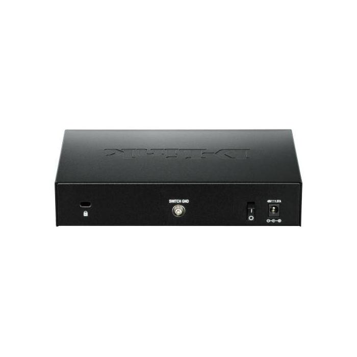 D-Link DGS-1100-08P switch Gestionado L2 Gigabit Ethernet (10/100/1000) Energía sobre Ethernet (PoE) Negro — imagen 3 de 3