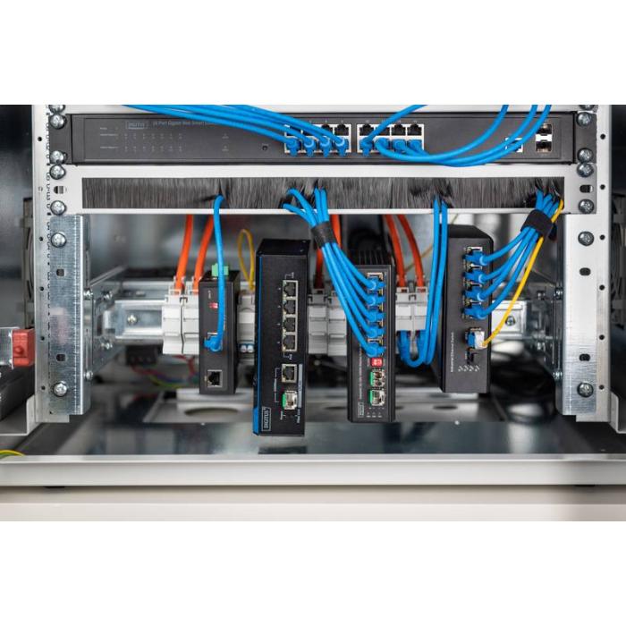 Digitus 483 mm (19 pulgadas) - soporte de carril DIN, 4U — imagen 2 de 9