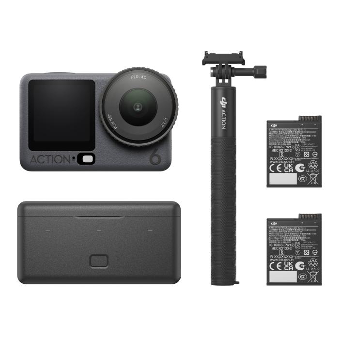 DJI Osmo Action 6 Adventure Combo cámara para deporte de acción 38 MP 4K Ultra HD CMOS 25,4 / 1,1 mm (1 / 1.1'') Wifi 149 g — imagen 2 de 12