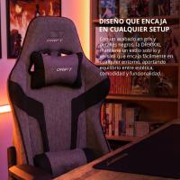 DRIFT Silla Gaming Tela Gris/Negro, ver imagen 27 de 56