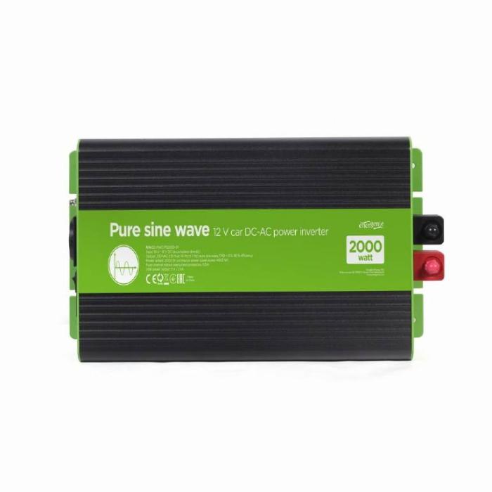 EnerGenie EG-PWC-PS2000-01 adaptador e inversor de corriente Auto 2000 W Negro, Verde — imagen 3 de 8