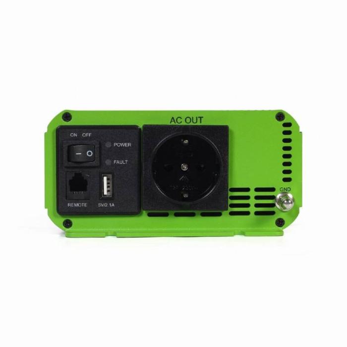 EnerGenie EG-PWC-PS500-01 adaptador e inversor de corriente Auto 500 W Negro, Verde — imagen 5 de 8