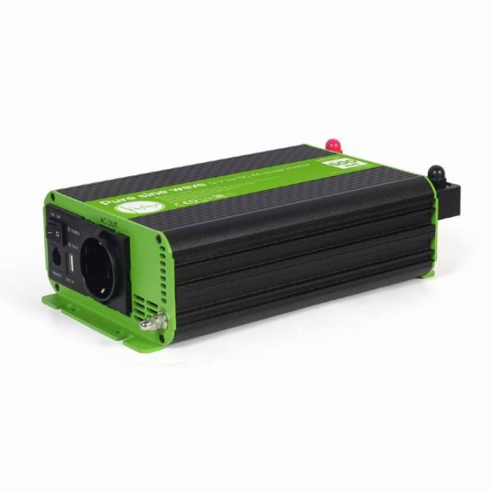 EnerGenie EG-PWC-PS500-01 adaptador e inversor de corriente Auto 500 W Negro, Verde — imagen 4 de 8