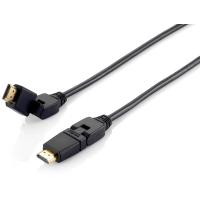 Equip 119363 Cable HDMI 2.0 giratorio, 3,0 m, conector giratorio, 4K/60 Hz
