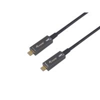 Equip 119463 Cable óptico activo USB-C a C, M/M, 15m, PD 60W, 4K/60Hz, 10Gbps, Vídeo+Datos+PD, ver imagen 6 de 10
