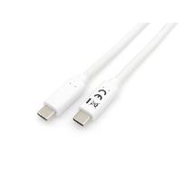 Equip 128361 Cable USB 3.2 Gen 1 C a C, M/M , 1,0m, PD 60W, 5Gbps, Blanco