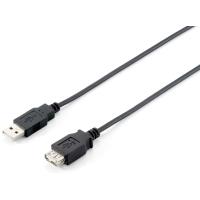 Equip 128852 Cable de extensión USB 2.0 tipo A macho a hembra, 5,0 m , negro