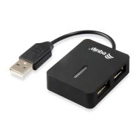 Equip 128952 hub de interfaz USB 2.0 480 Mbit/s Negro
