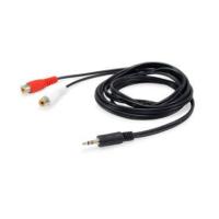 Equip 147093 cable de audio 250 m 2 x RCA 3,5mm Negro