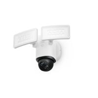 Eufy Security Floodlight Camera E340 con cable, giro de 360° e inclinación, grabación ininterrumpida, Wi-Fi de doble banda, 2000 lúmenes, activada por movimiento, cámara doble, compatible con HomeBase 3, almacenamiento local, sin cuota mensual
